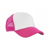 Trucker cap - mod. 3803:White, Nylon, Pink